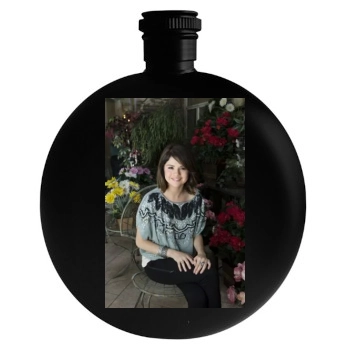 Selena Gomez Round Flask