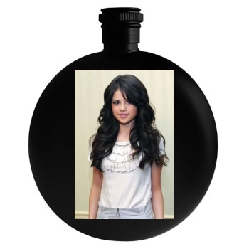 Selena Gomez Round Flask