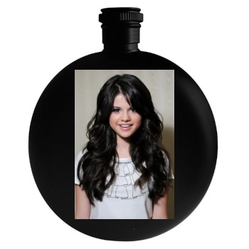 Selena Gomez Round Flask