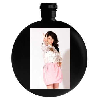 Selena Gomez Round Flask