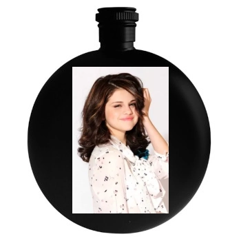 Selena Gomez Round Flask