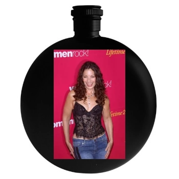 Fran Drescher Round Flask