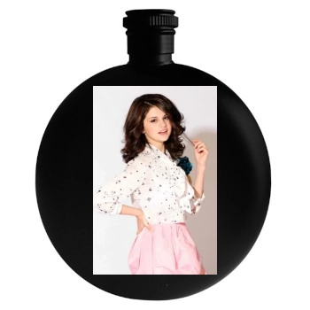 Selena Gomez Round Flask