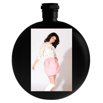 Selena Gomez Round Flask