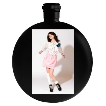 Selena Gomez Round Flask