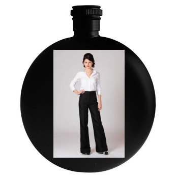 Selena Gomez Round Flask