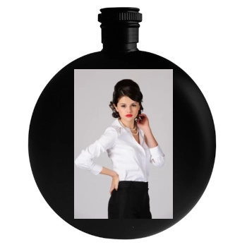 Selena Gomez Round Flask