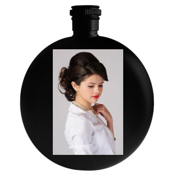 Selena Gomez Round Flask