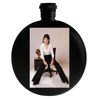 Selena Gomez Round Flask