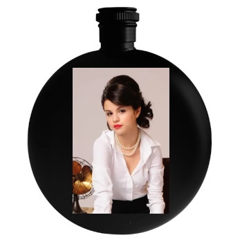 Selena Gomez Round Flask