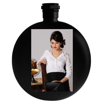 Selena Gomez Round Flask