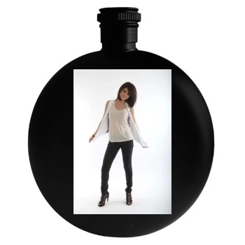 Selena Gomez Round Flask