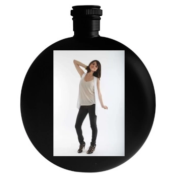 Selena Gomez Round Flask