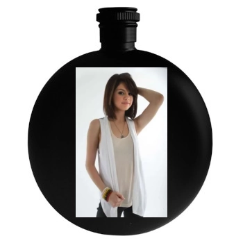 Selena Gomez Round Flask