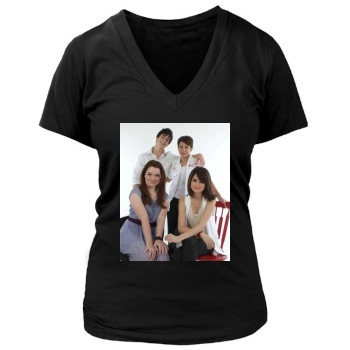 Selena Gomez Women's Deep V-Neck TShirt