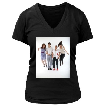 Selena Gomez Women's Deep V-Neck TShirt