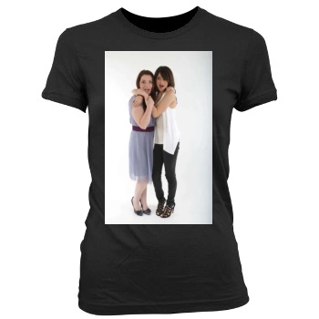 Selena Gomez Women's Junior Cut Crewneck T-Shirt