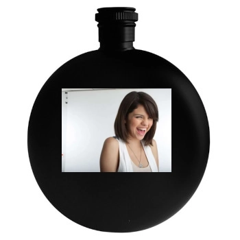 Selena Gomez Round Flask