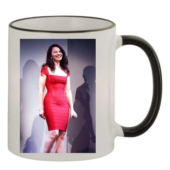 Fran Drescher 11oz Colored Rim & Handle Mug