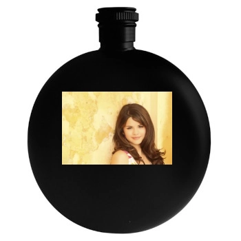 Selena Gomez Round Flask