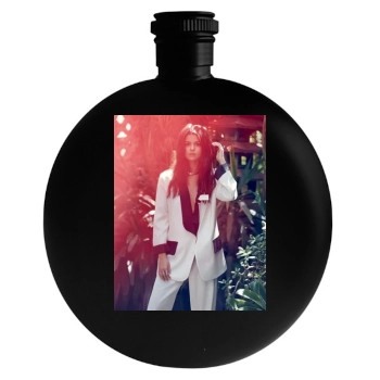 Selena Gomez Round Flask