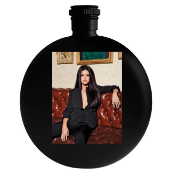 Selena Gomez Round Flask