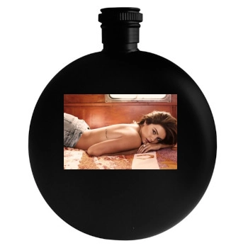 Selena Gomez Round Flask