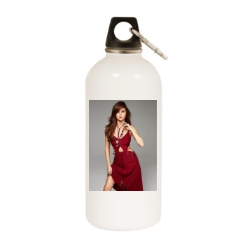 Selena Gomez White Water Bottle With Carabiner