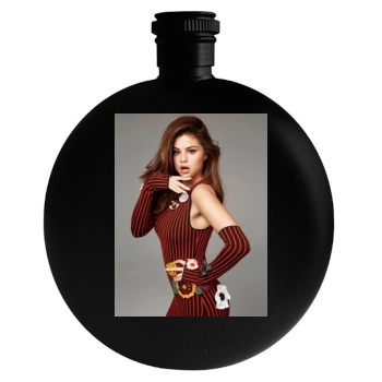 Selena Gomez Round Flask