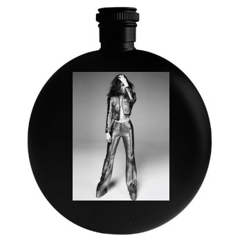 Selena Gomez Round Flask