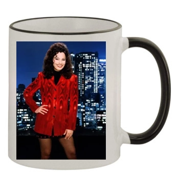 Fran Drescher 11oz Colored Rim & Handle Mug