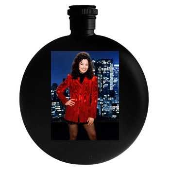 Fran Drescher Round Flask