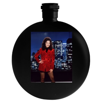 Fran Drescher Round Flask