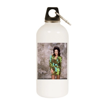 Fran Drescher White Water Bottle With Carabiner