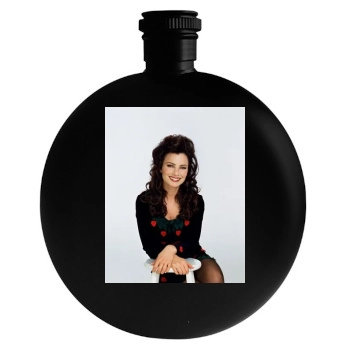 Fran Drescher Round Flask