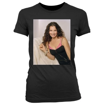 Fran Drescher Women's Junior Cut Crewneck T-Shirt