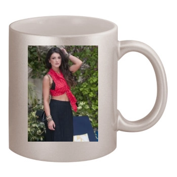 Shenae Grimes 11oz Metallic Silver Mug