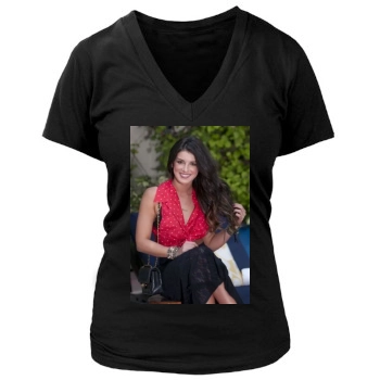 Shenae Grimes Women's Deep V-Neck TShirt