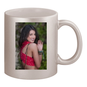 Shenae Grimes 11oz Metallic Silver Mug