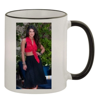 Shenae Grimes 11oz Colored Rim & Handle Mug