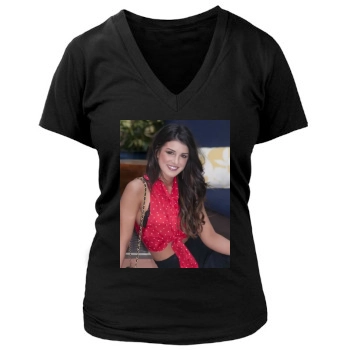 Shenae Grimes Women's Deep V-Neck TShirt