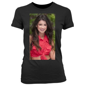 Shenae Grimes Women's Junior Cut Crewneck T-Shirt