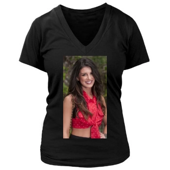 Shenae Grimes Women's Deep V-Neck TShirt