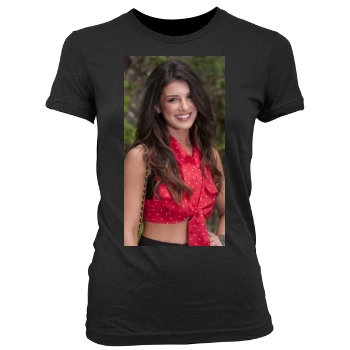 Shenae Grimes Women's Junior Cut Crewneck T-Shirt