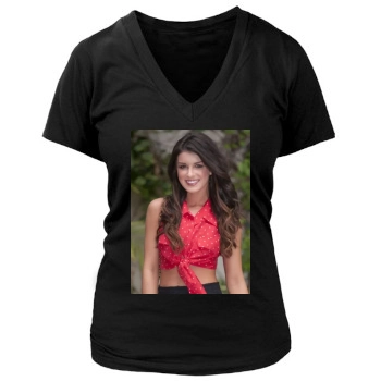 Shenae Grimes Women's Deep V-Neck TShirt