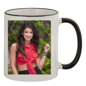 Shenae Grimes 11oz Colored Rim & Handle Mug