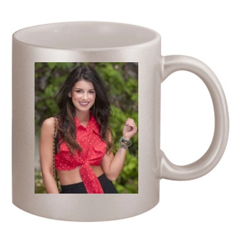 Shenae Grimes 11oz Metallic Silver Mug