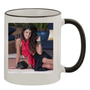 Shenae Grimes 11oz Colored Rim & Handle Mug