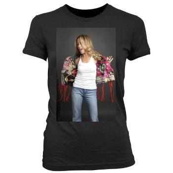 Sheryl Crow Women's Junior Cut Crewneck T-Shirt