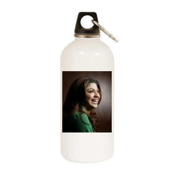 Shilpa Shetty White Water Bottle With Carabiner